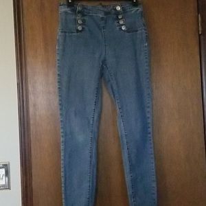 Forever 21 blue denim high waisted jeans